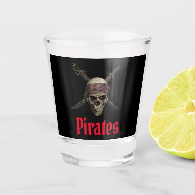 Copo De Shot Esqueleto Pirata (Frente)