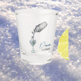 Copo De Shot esquiar e martinis