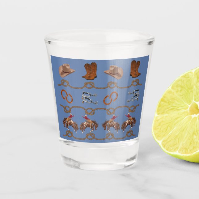 Copo De Shot Essenciais do Cowboy Western (Frente)