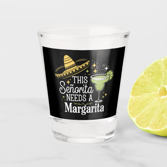 Copo De Shot Esta Senhorita Precisa De Uma Margarita Cinco De M (Frente)