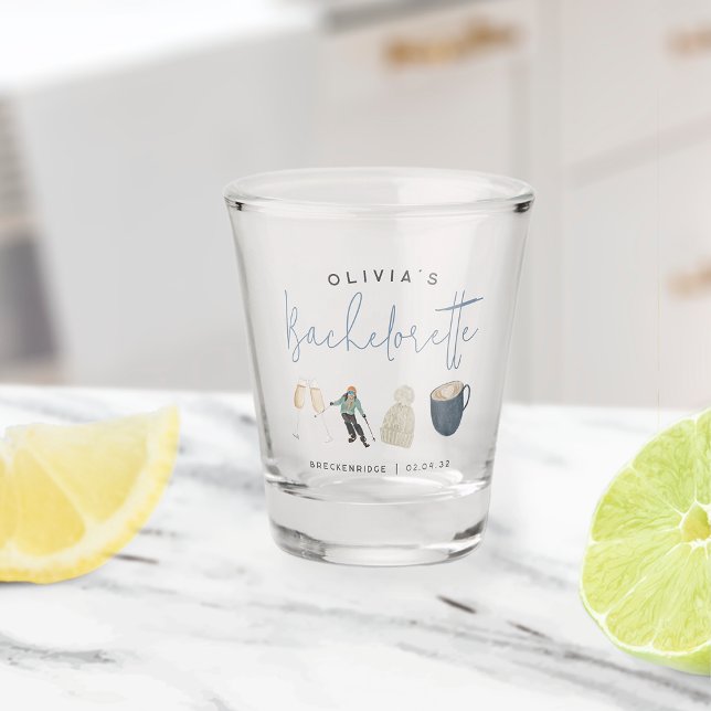 Copo De Shot Estação de Esqui de Inverno Festa de Solteira Pers (Criador carregado)