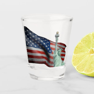 Copo De Shot Estado de bandeira da Liberdade dos Estados Unidos