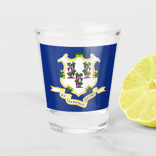 Copo De Shot Estado de bandeira do Connecticut