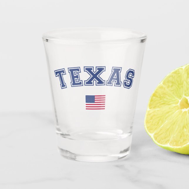 Copo De Shot Estado do Texas USA Flag (Frente)