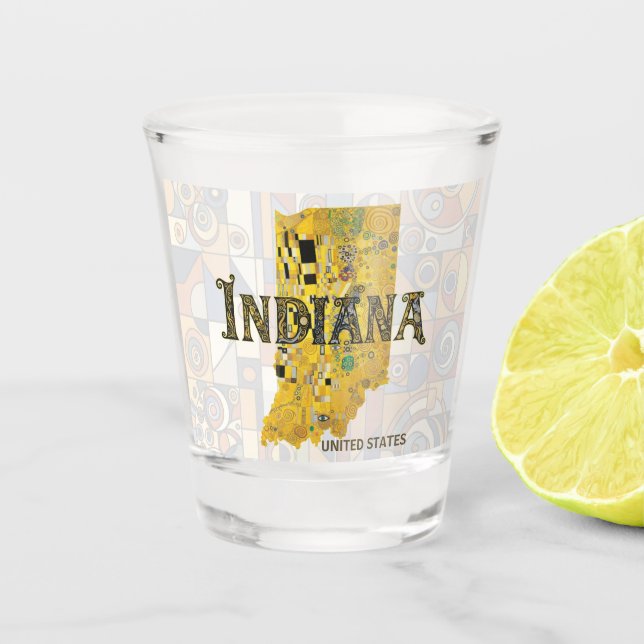 Copo De Shot Estados Unidos - Indiana (Frente)