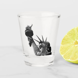 Copo De Shot Estátua de Liberdade Preta e Branca