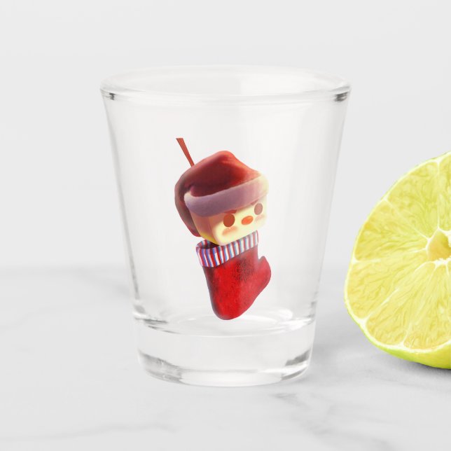 Copo De Shot Estoque de Natal (Frente)