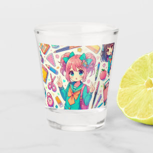 Copo De Shot estudante de animação