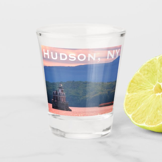 Copo De Shot Estufa de Hudson Athens - Luz da cidade de Hudson, (Frente)