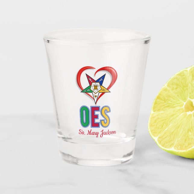 Copo De Shot Eu Amo OES (Frente)