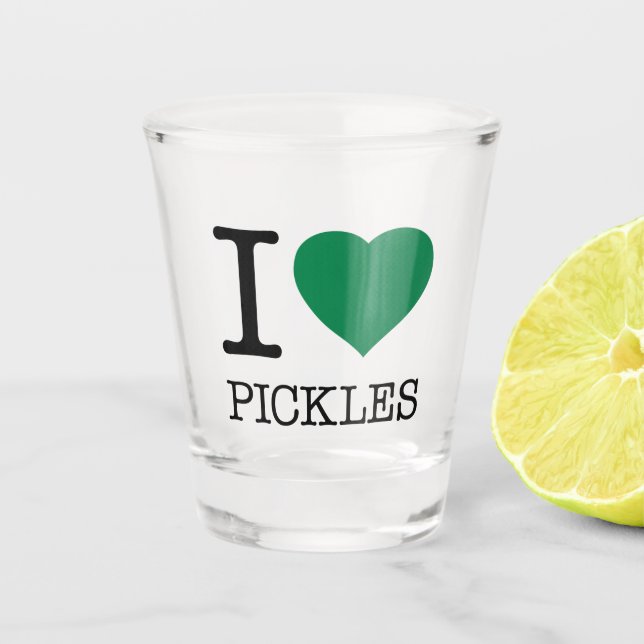 COPO DE SHOT EU AMO PICKLES (Frente)