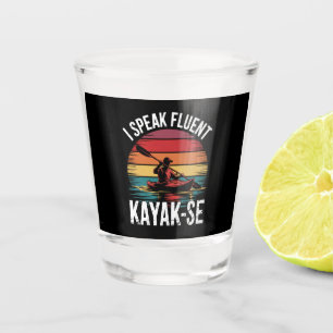 Copo De Shot Eu Falo Fluente Kayak-Ese Remador Caiaque Vintage