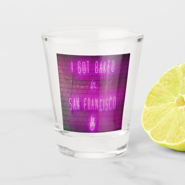 Copo De Shot Eu fui cozido em São Francisco (Frente)