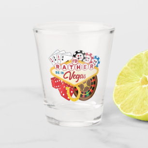 Copo De Shot Eu Preferencialmente estar em Vegas Casino Gambler