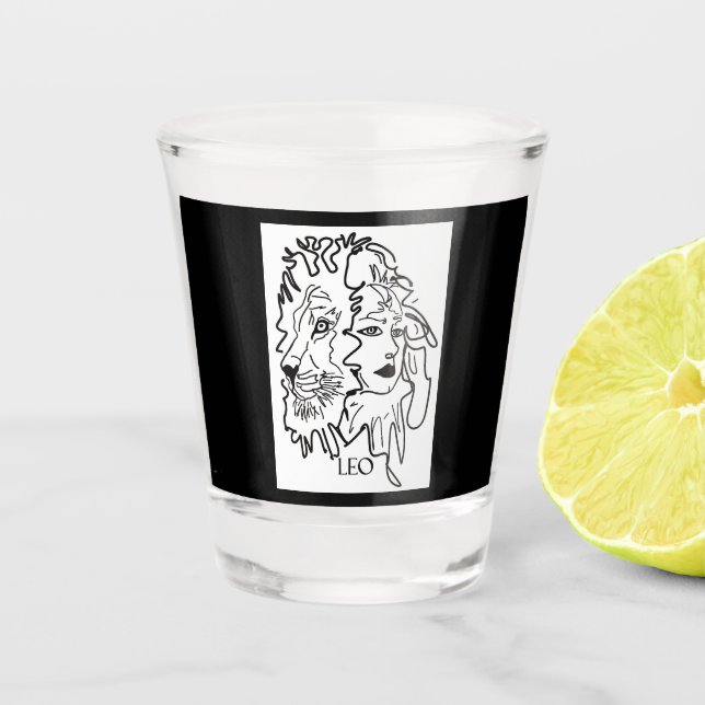 Copo De Shot Eu sou LEO (Frente)