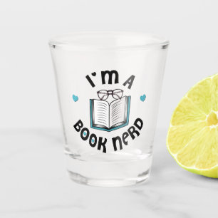 Copo De Shot Eu sou um Nerd de livro