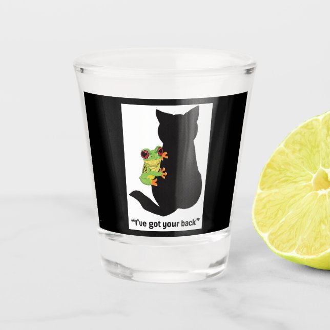 Copo De Shot Eu tenho as suas costas (Frente)