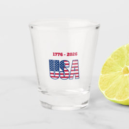 Copo De Shot EUA Patriótico 1776-2026
