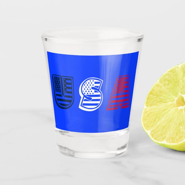 Copo De Shot EUA Stars + Stripes (Frente)