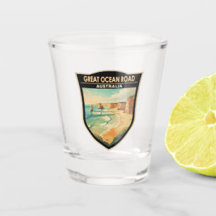 Copo De Shot Excelente Ocean Road Austrália Viagem Art Vintage