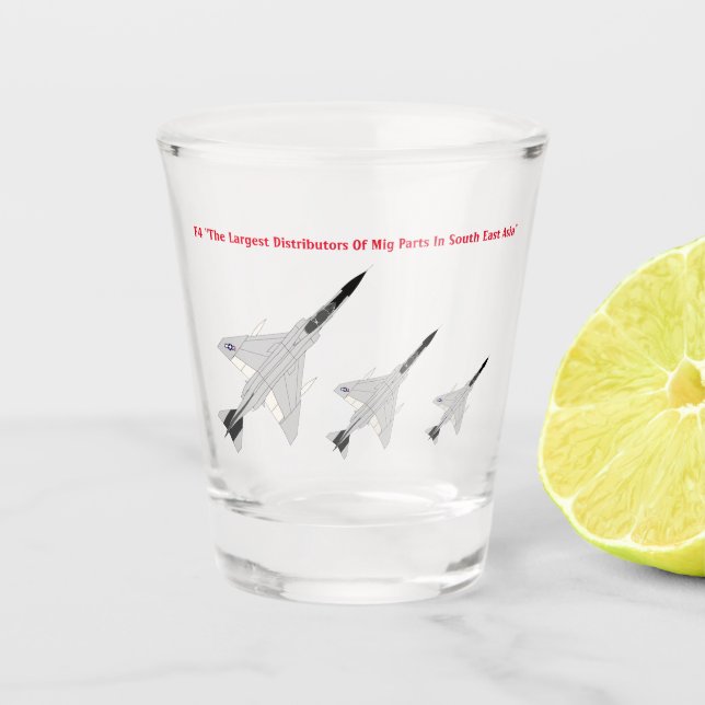 Copo De Shot F4 Phantom Shot Glass Engraçado (Frente)