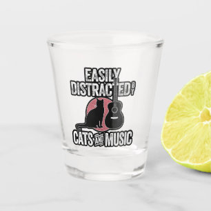 Copo De Shot Fácil distração de gatos e música