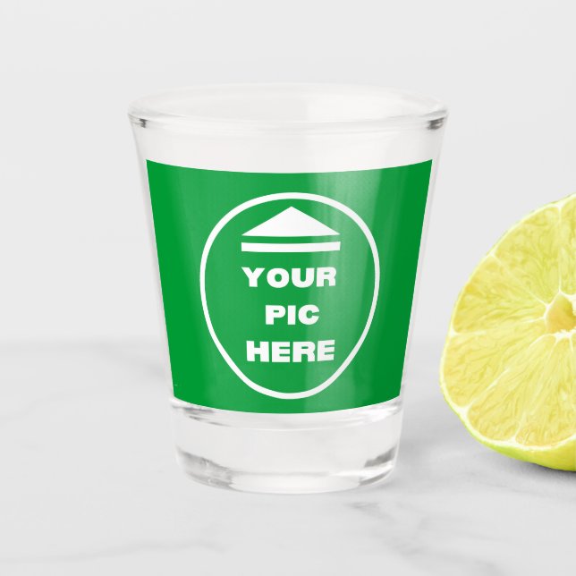 Copo De Shot FÁCIL! Vidro de hot de 1,5 oz - Personalizar (Frente)