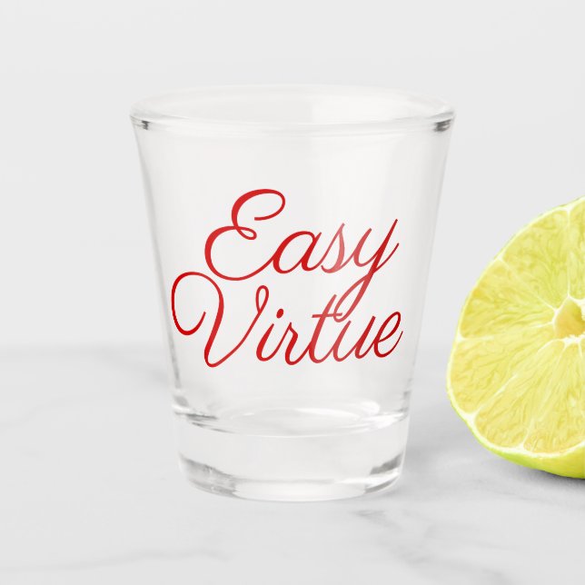 Copo De Shot Fácil Virtude (Frente)