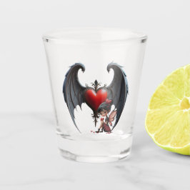 Copo De Shot Fada do Dia dos Namorados da Lua de Sangue