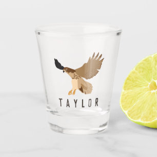 Copo De Shot Falcão Vermelho-Atado em vôo personalizado