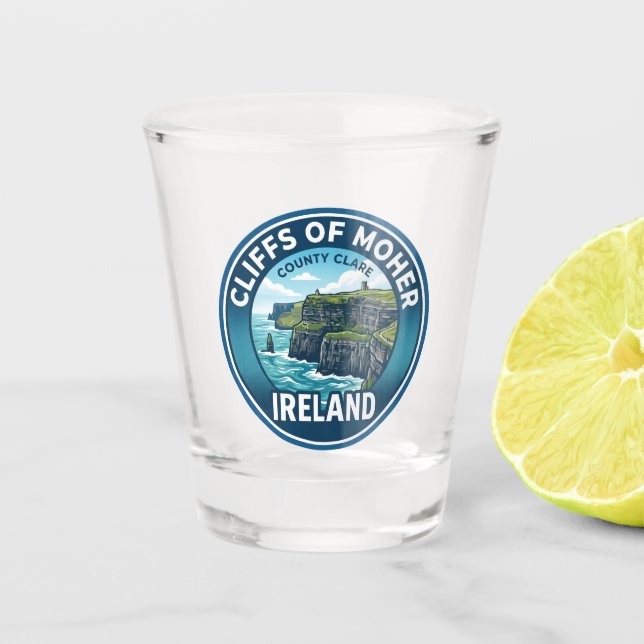 Copo De Shot Falésias de Moher Irlanda (Frente)