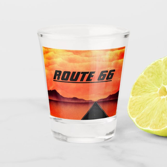 Copo De Shot Famosa Rota 66 (Frente)