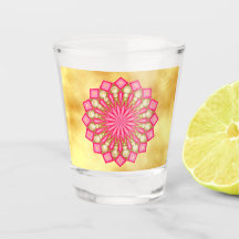 Fantasia de Mandala em Ouro Rosa