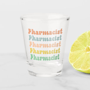 Copo De Shot Farmacêutico Farmacologia Retro Groovy