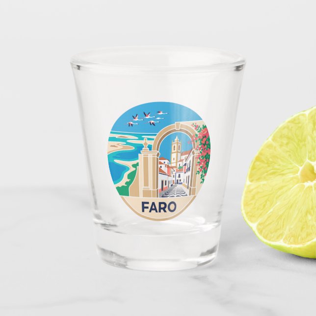 Copo De Shot Faro Portugal (Frente)