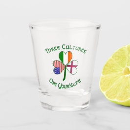 Copo De Shot Faroe Islander Irish American Flags Shamrock