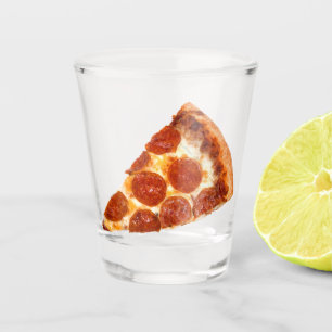 Copo De Shot Fatia de pizza de pepperoni clássica da SlipperyJo