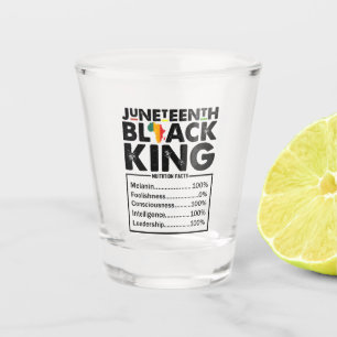 Copo De Shot Fatos Nutricionais do Rei Negro de Juneteenth Mela