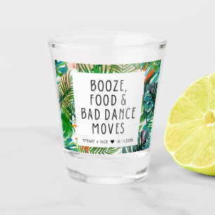 Copo De Shot Favor de Casamento de Praia Engraçado Tropical Fo