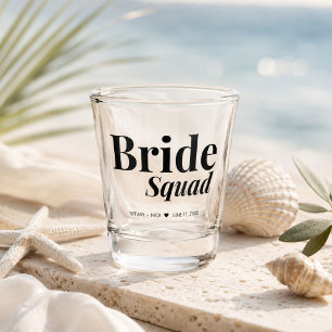 Copo De Shot Favor de casamento para damas de honra Bride Squad