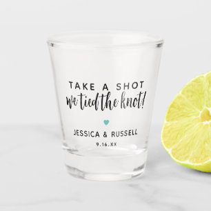 Copo De Shot Favor de Casamento Tome um Tiro Nós Damos o Nó