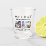 Copo De Shot Favor do Casamento do Partido Bachelor de Miami Fl<br><div class="desc">Você vai ter sua despedida de solteiro em Miami,  Flórida? Se sim,  este vidro fotografado com uma colagem fotográfica colorida é um favor perfeito para você e as caras para comemorar sua viagem! Personalize com o nome do noivo e a(s) data(s) da despedida de solteiro.</div>