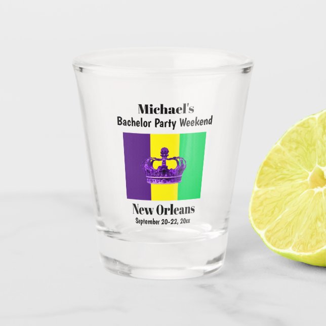 Copo De Shot Favor para Despedida de Solteiro em Nova Orleans V (Frente)