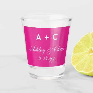 Copo De Shot Favor Personalizado de Recepção de Casamento Moder