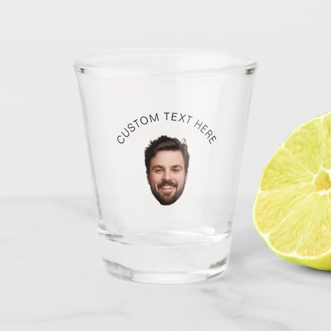 Copo De Shot Favoritos para festas de rosto Engraçado de aniver (Frente)