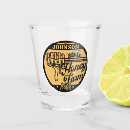 Copo De Shot Fazenda de Abelhas Personalizada NOME Colmeia Doce