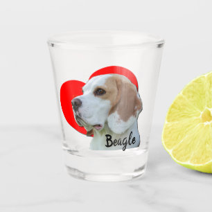 Copo De Shot Feijão-de-vidro-laranja-branco coração-de-bebê