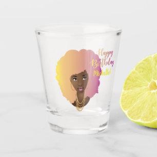 Copo De Shot Feliz aniversário Beleza natural Algodão doce