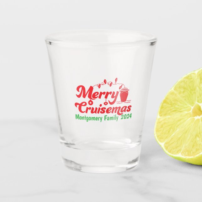 Copo De Shot Feliz Cruisemas Família Personalizada (Frente)