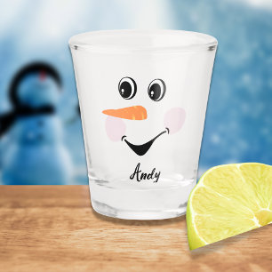 Copo De Shot Feliz Feriado de Inverno de Neve Personalizado e B